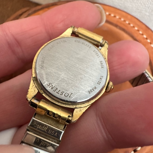 Vintage Jostens GE Gold and Silver Stretch Band Watch - Picture 2 of 2
